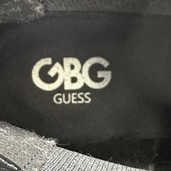 Guess Platform Ankle Boots Dark Red Patent Faux Leather 10M Chunky - Picture 12 of 13